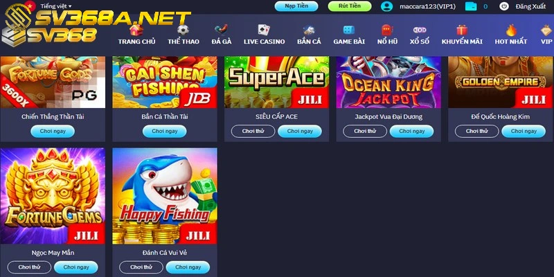 Đánh Cá Vui Vẻ tại sảnh game được coi là sự lựa chọn lý tưởng với phiên bản mới lạ