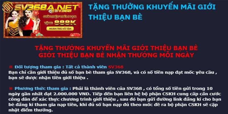 Giới thiệu bạn bè, nhận ngay 888k nhận được chú ý từ rất nhiều thành viên