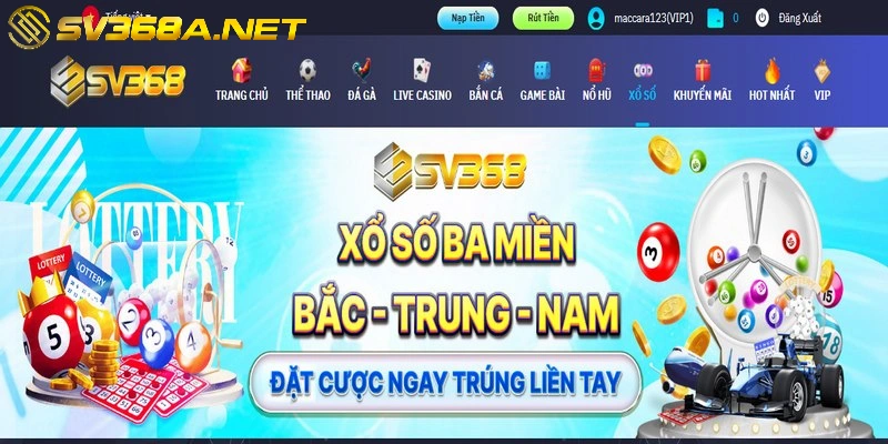 Xổ số SV368 mang đến nhiều hình thức đặt cược đa dạng với tỷ lệ thưởng hấp dẫn